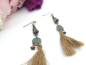 Preview: Boho Stil Ohrringe Vintage Ornament